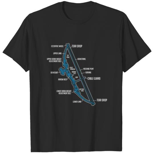 Discover Archery Bow Anatomy Shirt T-shirt
