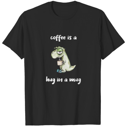 Discover Dinosaur Coffee Work Job Office Tired Cartoon Gift T-shirt