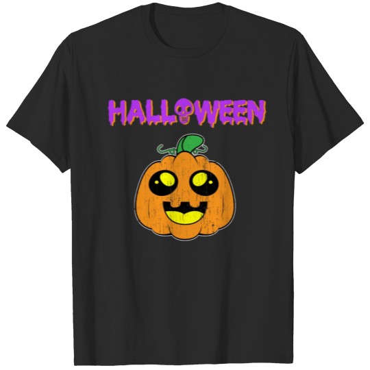 Discover Halloween Cute Pumpkin Holiday T shirt T-shirt