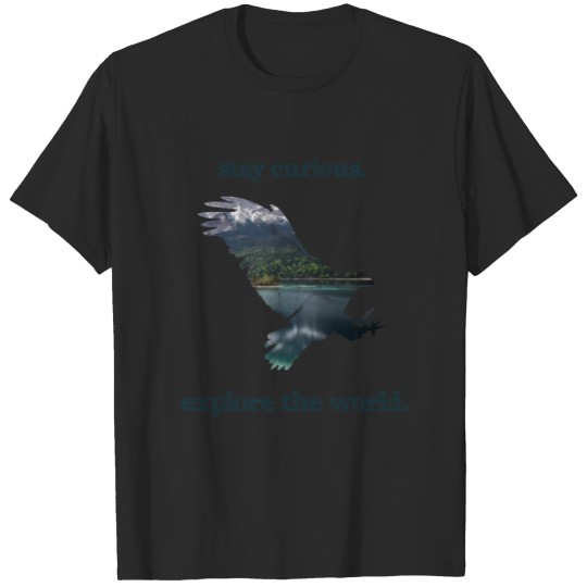 Discover Discover Wanderlust Travel Adventure Nature Eagle T-shirt