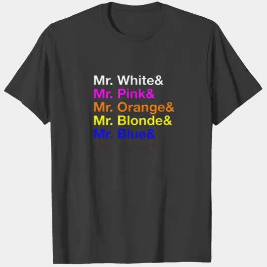 Reservoir Dogs characters color T-shirt