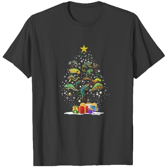 Chameleon T shirt Chameleon Christmas Tree T shirt T-shirt