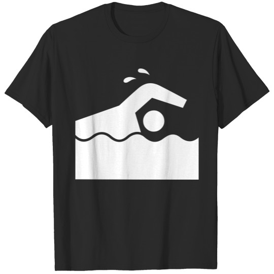 Discover Man Swimming In Water T-shirt