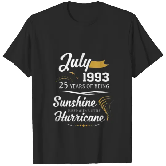 Discover July 1993 Sunshine mixed Hurricane T-shirt