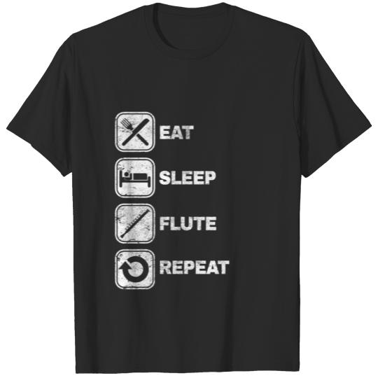 Brain flute musician gift idea T-shirt