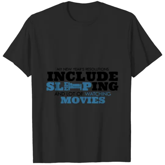 Discover Sleeping Watching Movie New Life/Lazy Life Change T-shirt