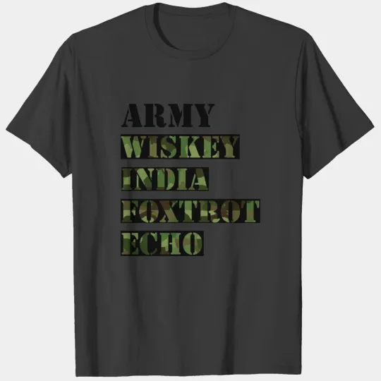 Army wife dark Camo T-shirt