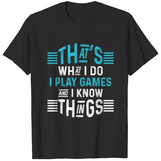 Gamer playing video game nerd gift boys Men T-shirt