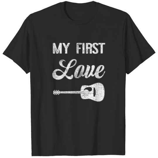 Discover Electric guitar e bass band vintage gift idea T-shirt