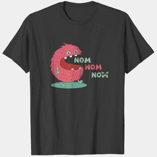 nom nom nom cookie monster - eating crumb T-shirt