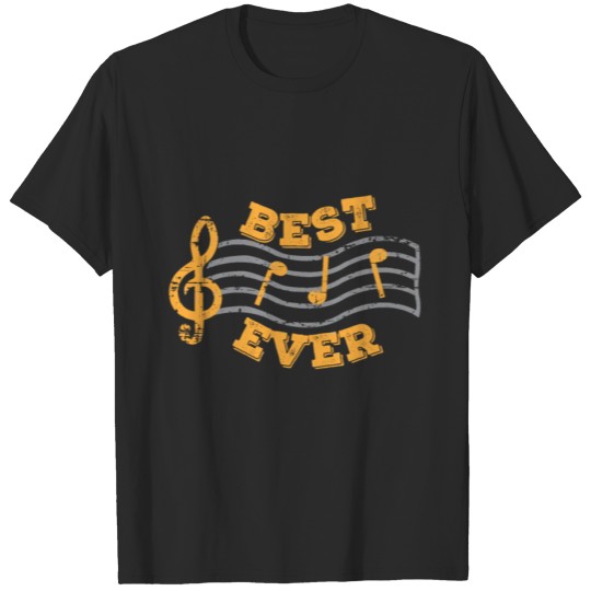 Discover Music Best Dad Ever T-shirt
