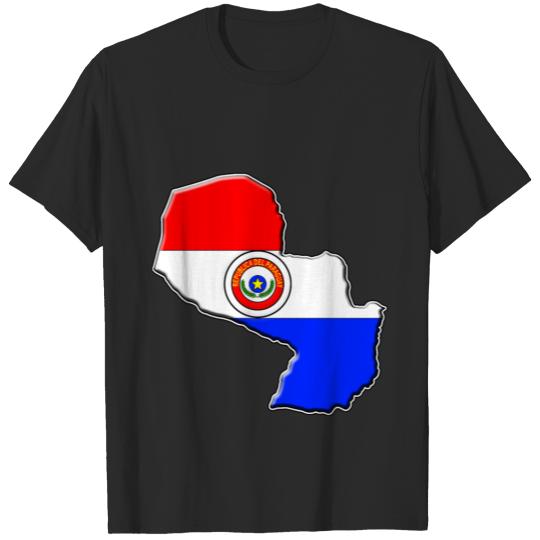 Discover Paraguay Flag Map T-shirt