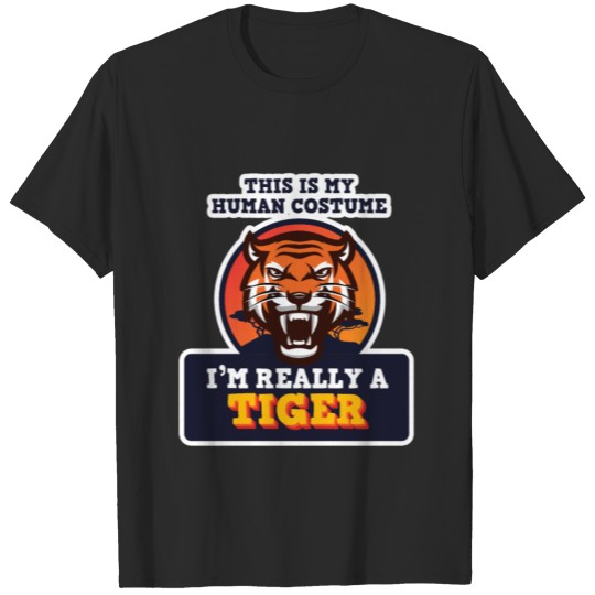 Tiger Cat Beast Animal Funny Gift T-shirt