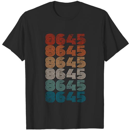 Anti Trump Retro Vintage 8645 80s style 86 45 Tee T-shirt