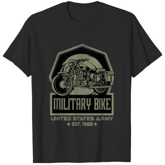 Discover Military Bike - US Army Design T-shirt