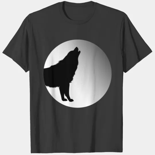 Wolf in a circle T-shirt