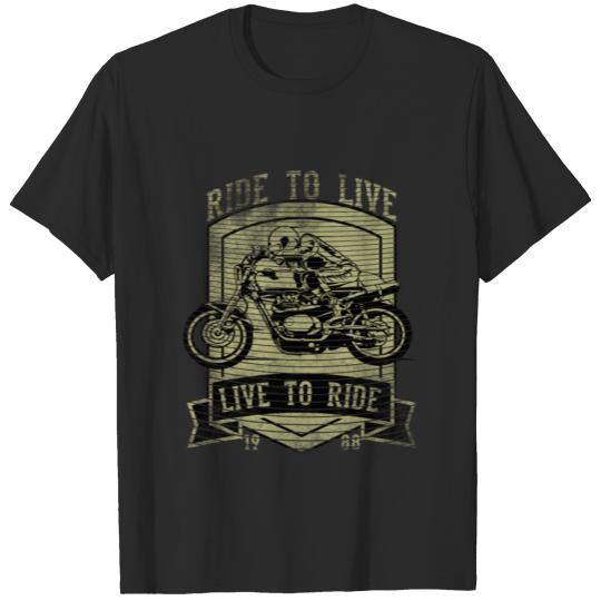 Discover Ride To Live T-shirt