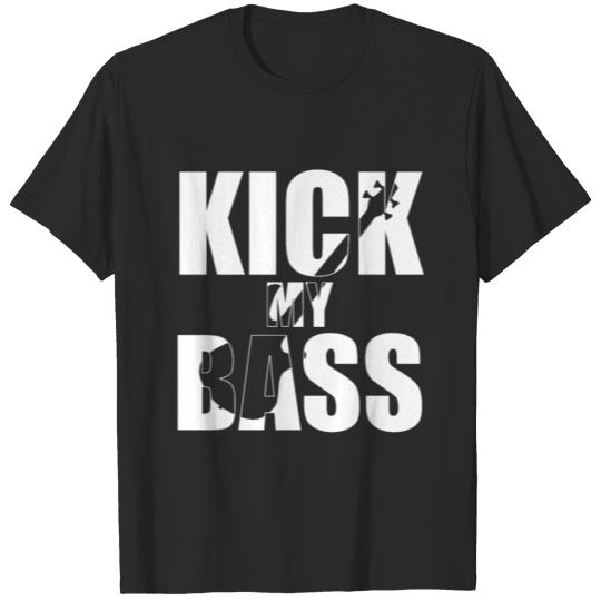 Discover Bass Player Gift KICK MY BASS Bassist gift pun T-shirt