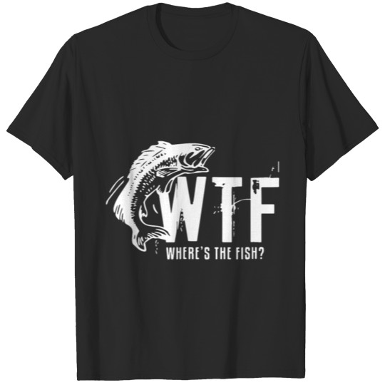 Discover wtf where is the fish fishing tattoo T-shirt