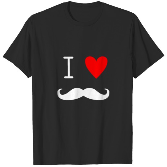 Discover I love Bart - Mustache T-shirt