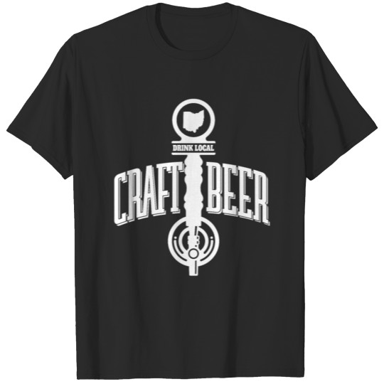 Discover Ohio Drink Local gift Gift for OH Craft Beer T-shirt