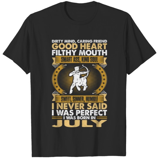 Discover Good Heart Smart Ass Sagittarius Born In July Tees T-shirt