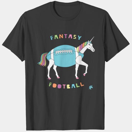 Fantasy Football Unicorn With Football Body T-shirt