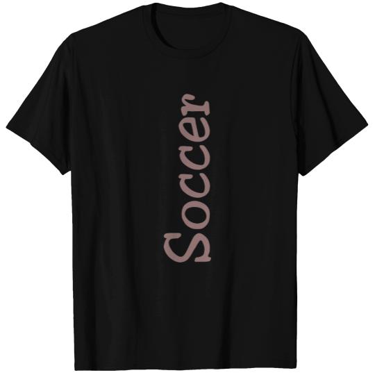 soccer grey lettering gift gift idea T-shirt