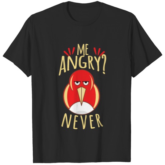 Discover Funny Bird Me Angry Never Cartoonist or Cartoons T-shirt