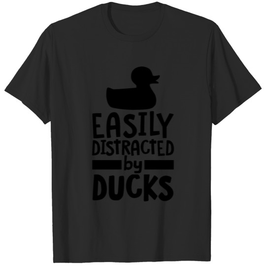 Discover Easily Distracted By Ducks T-shirt