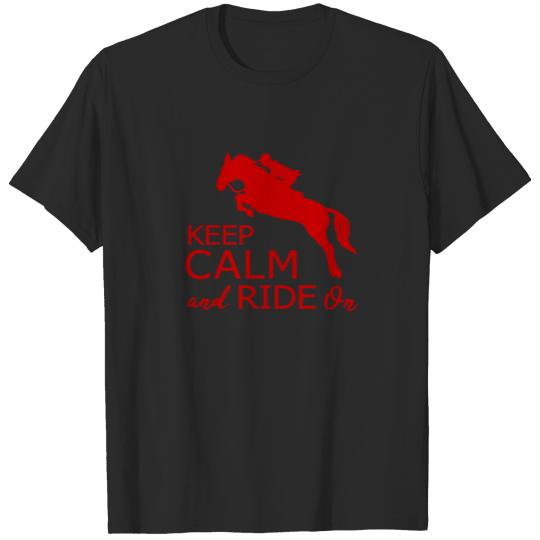 Discover Keep Calm and ride on - Premium Design T-shirt
