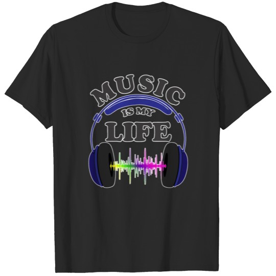 Discover Music Musicians Headphones Gift Idea T-shirt