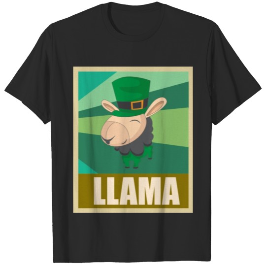Discover St. Patrick's Day gift Llama alpaca T-shirt