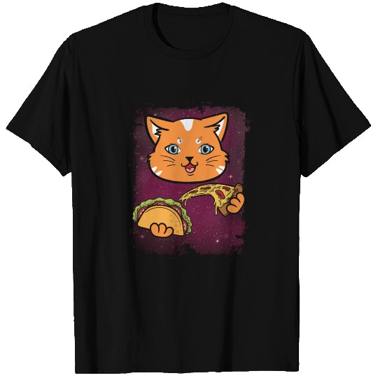 Cat Taco Pizza Universe Galaxy Space Gift Present T-shirt