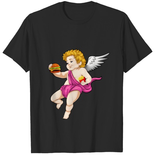 Discover Cupid Burger Fries T-shirt