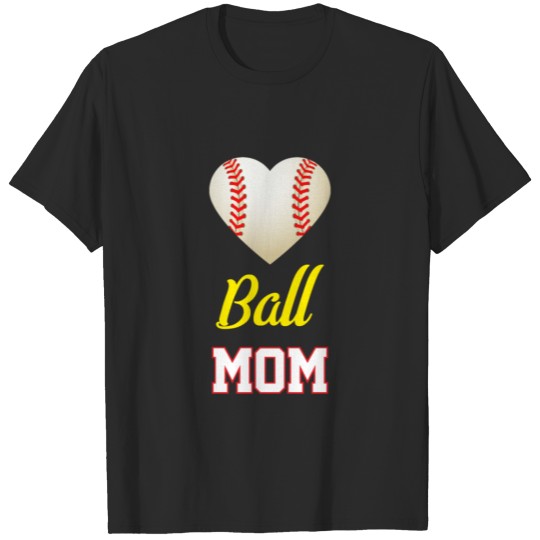 Discover Funny Softball Mom T-Shirt Ball Mom Softball T-shirt