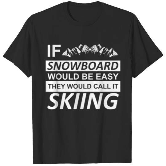 Discover Snowboard vs Ski - Winter, Snow, Gift T-shirt