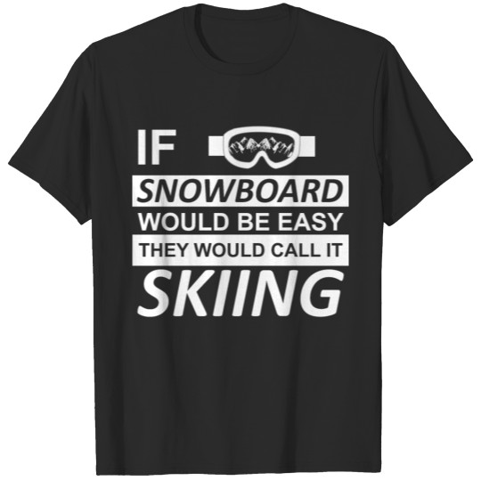 Discover Snowboard vs Ski - Winter, Snow, Gift T-shirt