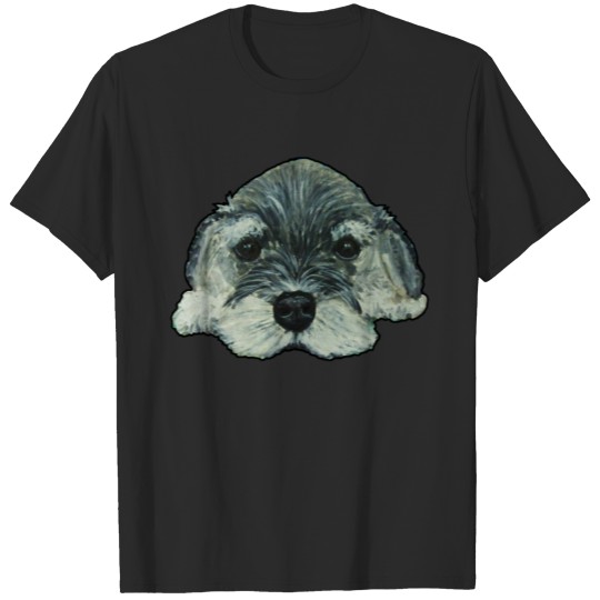 Discover Face schnauzer dog T-shirt