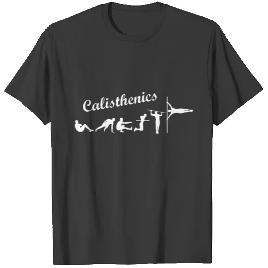 Calisthenics Lettering Evolution Street Workout T-shirt