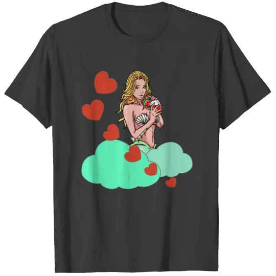 Valentin Heart Love Fantasy Tattoo Sexy cool T-shirt