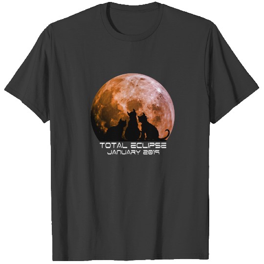 Super Blood Wolf Moon Shirt 2019 funny cat shirt T-shirt