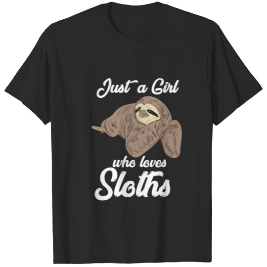 Discover Sloths girl trees T-shirt