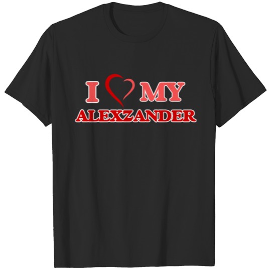 Discover I love my Alexzander T-shirt
