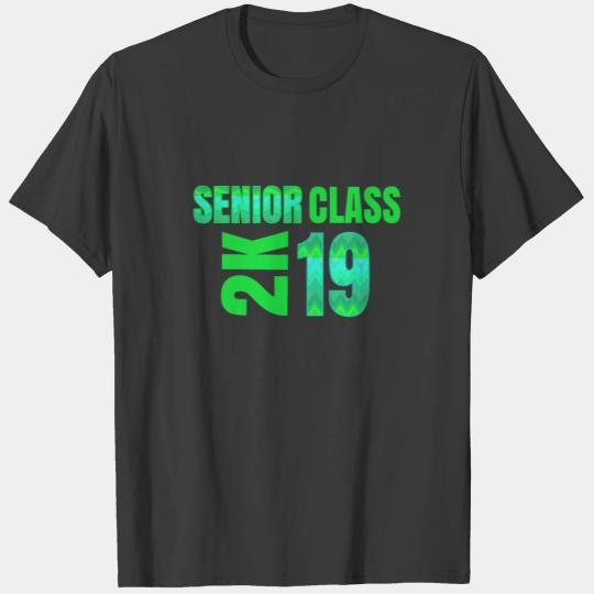 Senior Class 2K Bold Lime Green Graduate 2019 T-shirt