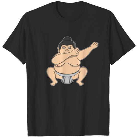 Dabbing Sumos Wrestler Wrestling Japan Funny Gift T-shirt