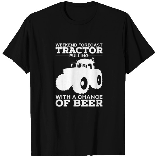TRACTOR PULLING GIFT: Tractor Pulling With Beer T-shirt