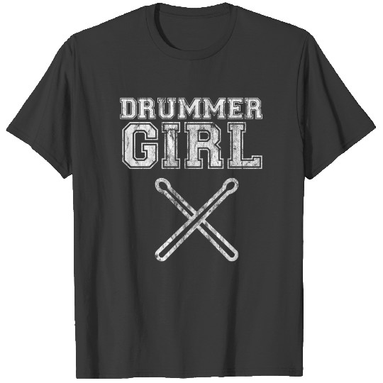 drummer girl used T-shirt