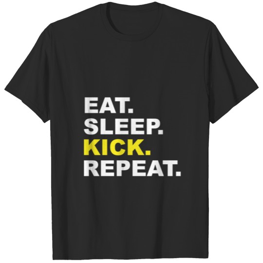 Discover EAT. SLEEP. KICK. REPEAT. Sport Training Player T-shirt