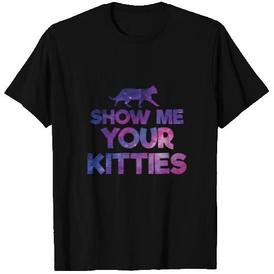 Kittie T-Shirt - cat tshirt stars gift idea T-shirt